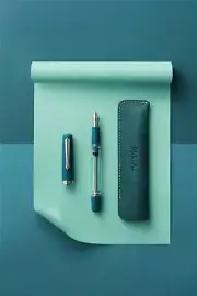 Nahvalur Original Plus Fountain Pen in Aquamarine - Medium - NEW in Box