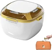 Denture Bath Case - 3.74inches Dentures Cleaning Cup - Retainer Cleaning Box - Mouth Guard Retainer Container | Travel-Friendly Denture Bath Cup with Lid for Home, Office, and Car