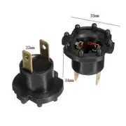 1 Pair Black Headlight Globe Bulb Holder Socket H7 Bracket For MAZDA 2 3 5 323 B28V510A3A p202411261