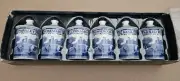 Complete NOS Italian spice jars Parsley-Cinnamon-Peppercorn-Basil-Mixed Herb SET