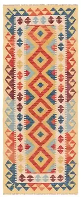 Kilim Afghan Hand-Woven Oriental Carpet 188 x 75 cm-Nomadic,Kilim,Carpet,Runner