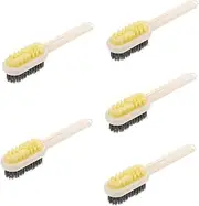 [Minkissy] 5pcs Soft Shoe Cleaning Brush Dual Sided and Nubuck Polishing Tool for Dirt Removal and Gentle Care Compact Design for Portable Use All Shoe Types