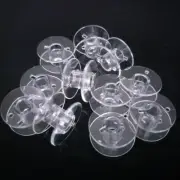 Hot Sell 10Pcs Clear Plastic Empty Bobbins for Brother Janome Singer Sewing Mach