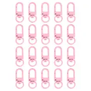 Lobster Claw Clasps, 20Pcs 33mm - Metal Swivel Clasps Snap Hook (Pink)