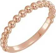 [JewelryWeb] 14k Rose Gold Stackable Ring Size 6.5-Stackable-Ring for Women