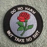 DO NO HARM BUT TAKE NO-SHIT American Hook & Loop Morale Patch