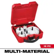 Milwaukee HOLE DOZER Hole Saw Set 3.5 TPI Multi-Material Cut Bi-Metal (19-Piece)