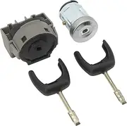 Ignition Starter Switch Engine Key Cylinder Set Replacement for Transit MK7 2006 2013 Focus 1998 2005 2001 2008 Fusion 2001 2012 with High Strength Plastic Knob and
