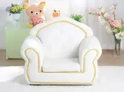 Deluxe FRENCH PROVINCIAL PVC Leather KIDS BOYS Sofa LOUNGE ARM CHAIR White