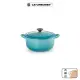 【Le Creuset】琺瑯鑄鐵鍋圓鍋 18cm(加勒比海藍)