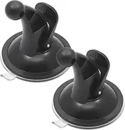 Biqing 2PCS 17mm TPU Ball Mount Suction Cup, Windshield Suction Cup Mount GPS, GPS Mount for Nuvi Drive Dezl RV GPS Black
