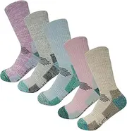 [SEOULSTORY7] 5Pack Women's Multi Performance Cushion Hiking/Outdoor Crew Socks Year Round