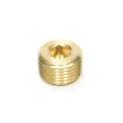 1/2 Male Npt Countersunk Pipe Plug Brass Fitting Allen Hex Key Water Oil Gas