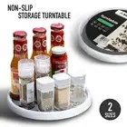 Non Slip Storage Turntable Kitchen Rotating Spice Cabinet Bathroom Organiser