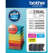 Brother LC 235XL Ink Cartridges 3 Colour Value Pack
