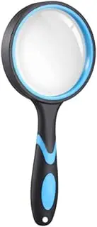 10X Magnifying Glass, Handheld Magnifier,75mm Large Real Magnifying Glass Lens for Book Newspaper Reading, Classroom Science Insect and Hobby Observation