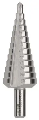 Bordo Straight Flute HSS Step Drill Bit 6-30 x 2mm