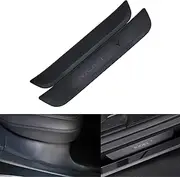 Fouedy ABS Rear Door Sill Guards Protector Scuff Plate Cover for Tesla Model Y 2021 2022 Car Decal Sticker Pedal Protection Strip (Rear sill Strip) (T-DS-TSL-1130)