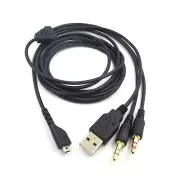 6.5 ft Headset Audio Cable For SteelSeries Arctis 3/5/7/Pro Gaming Headphone