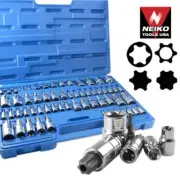 60pc Master Star Socket Set Tool Bit Kit Tamper Proof Professional Tools