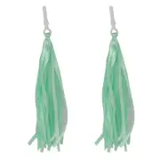 LIGHT GREEN Bicycle Handlebar SATIN RIBBON STREAMERS Beach Cruiser Bikes