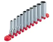 KTC 3/8" DEEP SOCKET 10PCS SET (7,8,10,12,13,14,15,17,19,22mm) TB3L10