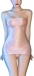 [GRRKDFQ] Women'S Pyjama Sets Sleevesless Sleepdress Transparent See-Through Strapless Dress