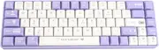 Portable 60% Mechanical Gaming Keyboard, 68 Keys Mechanical Keyboard, Hot Swappable Dynamic Backlighting Red Switch Mechanical Keyboard for Gaming for Type C Devices (Purple and