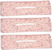 HONITANO 3pcs Hair Bun Maker Headband for Women Teens DIY Twisting Hair Bun Shaper Floral Design