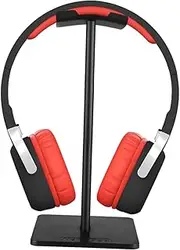 jojofuny Headphone Stand Earphones Ear Bud Wired Earpiece Headset Earbuds with Wires Foldable Desktop Stand Earphone Bracket Black