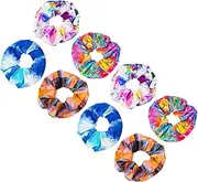 Gogogmee 8pcs Zipper Pocket Hair Scrunchies for Versatile Ponytail Holders Stylish Hair Accessories for All Hairstyles and Outfits