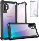 For Galaxy Note 10 Plus 5G Hybrid Shockproof Hard PC Case with Screen Protector