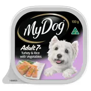 My Dog Senior Turkey Rice Veges Wet Dog Food 12 x 100g Tray