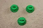 St electric bass guitar volume tone knob potentiometer hat green / black letters