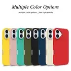 For iPhone 16 15 14 13 12 11 Pro Max Plus Thin Case Matte Soft Shockproof Cover
