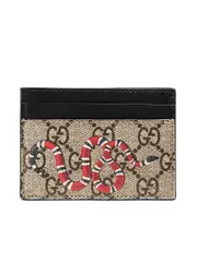 Gucci Kingsnake Print GG Supreme Card Case