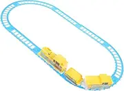 1 Set Electric Rail Train Model Set Creative with Cute Design Materials for Ages Enhances Hands Skills for Home Decoration