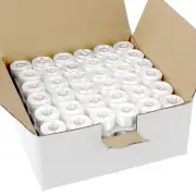 Size A Class 15 Prewound Bobbins - 144 Pack - White Polyester Thread - Compat...