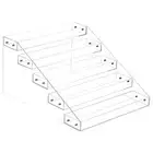 5 Tier Acrylic Shelf Seasoning Jar Spice Rack Spice Drawer Organizer for Counter