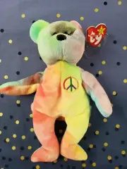 TY Beanie Baby | Peace | Tag Errors | Gen 5 Tag | PE Pellets | Ver 4 Tush | 1996
