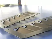 *NEW* Hood Steel Focus RS style bonnet vents universal POWDER COATING