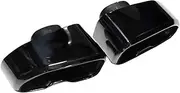 1 Pair Car Exhaust Tip Compatible For G01 X3 G02 X4 2019 2020 Stainless Steel Muffler Tip Exhaust Tip Square TailTip Exhaust System(Black)