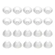 20mm High Power LED Lens, 20 Pcs 20 Degree Smooth Optical PMMA Lenses, Clear