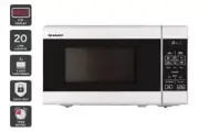 Sharp 20L Microwave Oven - White (R211DW), Microwaves, Appliances