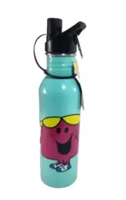 MR MEN LITTLE MISS " LITTLE MISS CHATTERBOX " STAINLESS STEEL DRINK BOTTLE 750ML