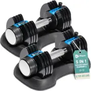 Lifepro Adjustable Dumbbells Set 25Lbs Pair Quick Adjust for Women/Men at Home