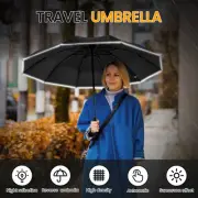 Reverse 10 Ribs Umbrella Automatic Umbrella with Reflective Strip xiOsN