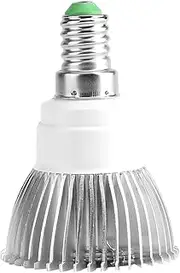 Domary 18W 18 LED Grow Light Bulb, High-Quality Aluminum Material, Enhancing Plant Growth, for Indoor Gardening, Family Balcony Seedling Breeding (E14)