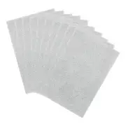 10 Sheets Glitter Foam Sheets Craft Adhesive Sheets EVA Foam Sheets Silvery