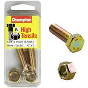 Champion High Tensile Bolts and Nuts BM110, M10x1.25 x 50mm